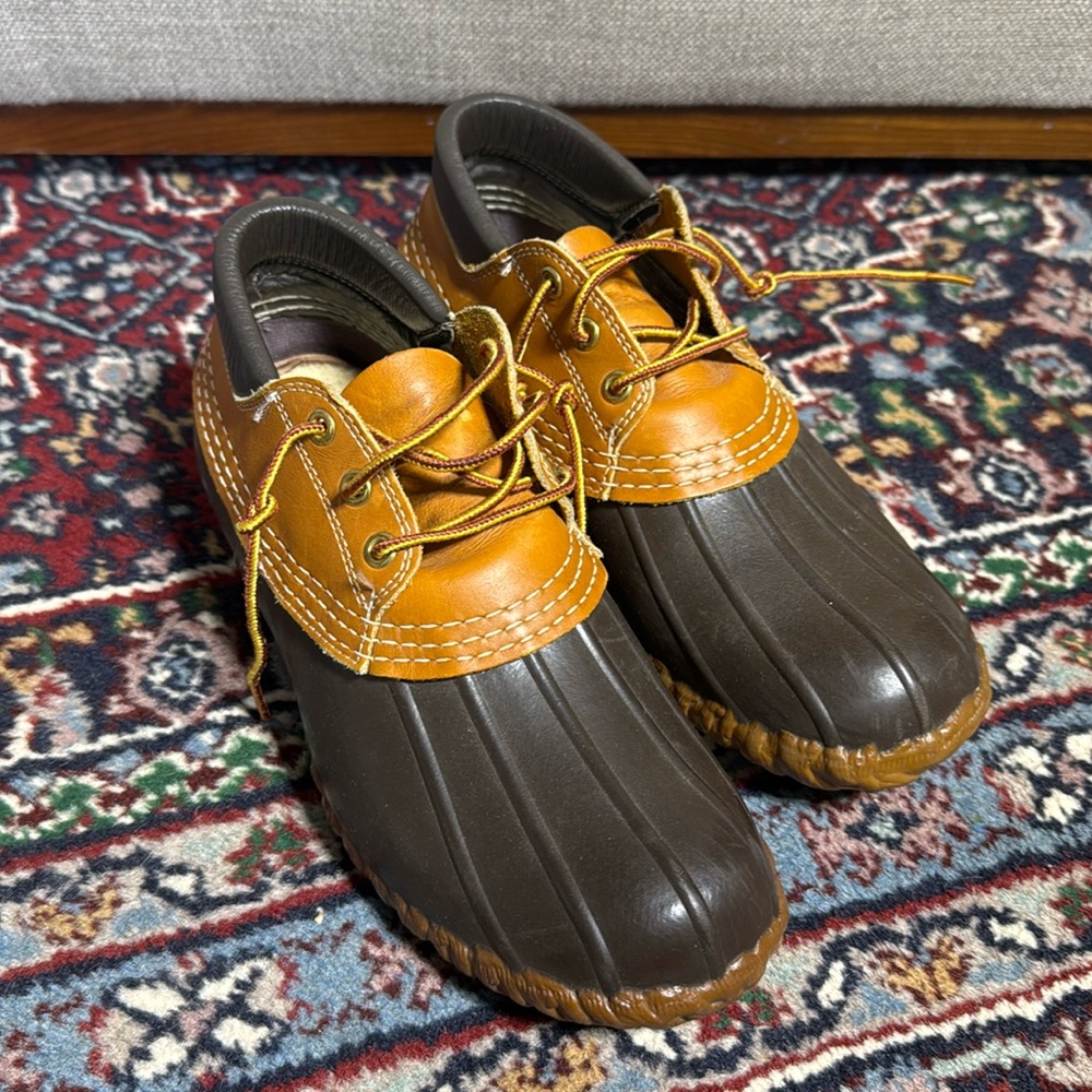 L.L. Bean Vintage Duck Boots Low Ankle Hunting Shoes | Men 6 / Women 8